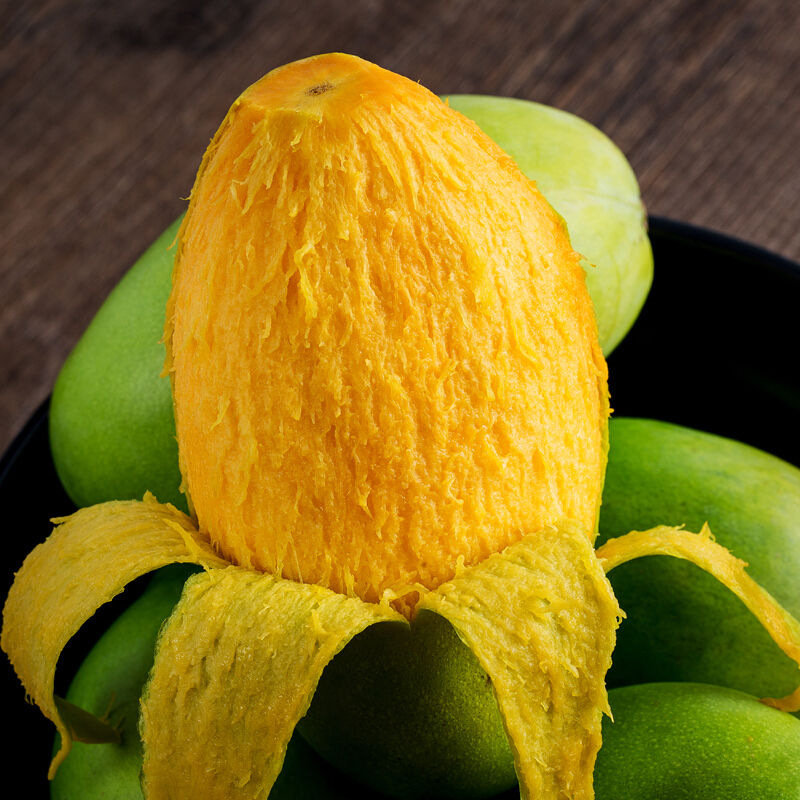 海南大金煌甜心芒大青芒新鲜当季水果大芒果黄皮青皮随机现摘现发