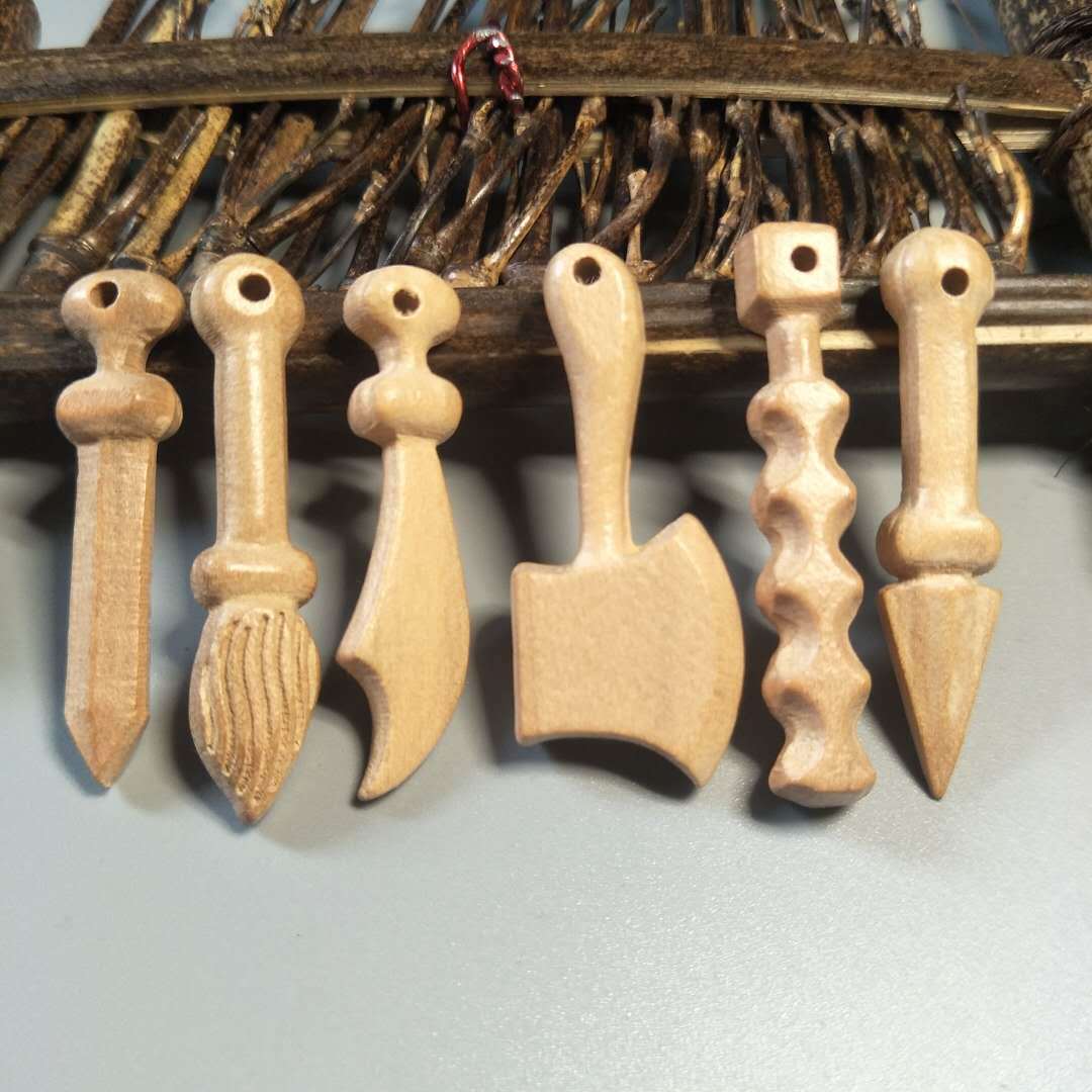 桃木刀剑斧 桃木工艺品挂件 婴儿宝宝饰品配件