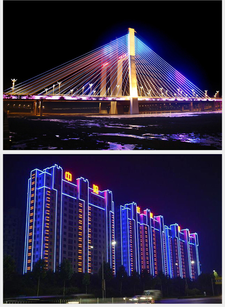 led线条灯dc24v户外楼体外墙亮化外控轮廓灯护栏管线条灯厂家直销