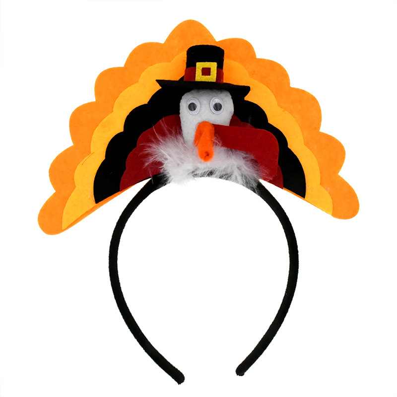5成交64件厂家直销现货跨境狂欢节鸡腿帽感恩节火鸡帽子平安夜万圣节