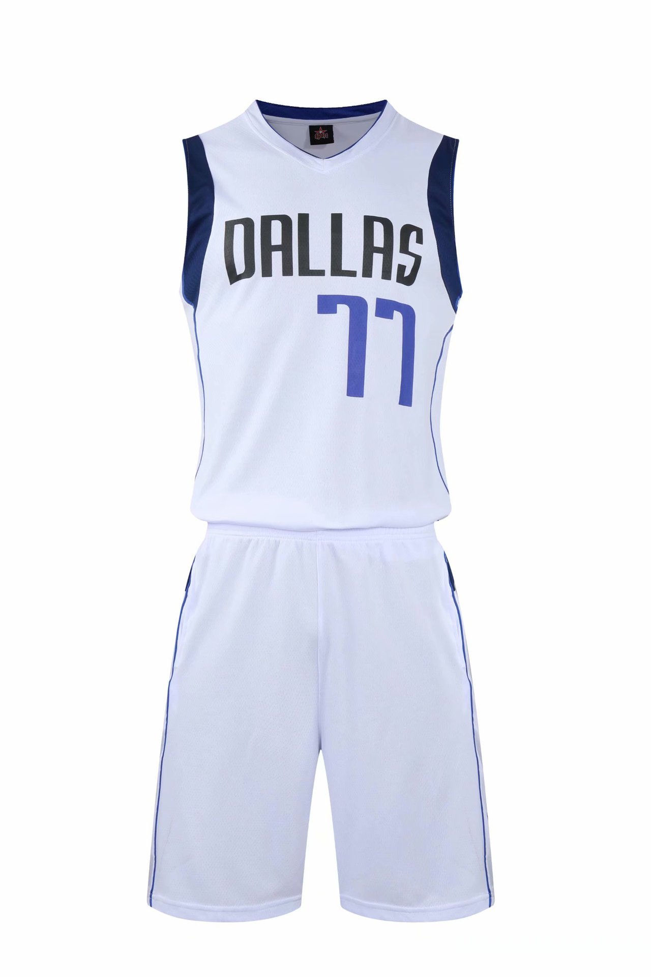 独行侠小牛77号东契奇篮球衣运动背心速干套装篮球服学生班服团购