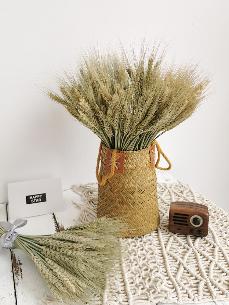 天然大麦麦穗招财干花花束客厅摆件创意文艺开业祝福民宿装饰摆件