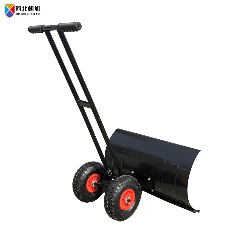 现货双杆轮式人工推雪铲除雪铲推雪板除雪板除雪推雪铲雪工具厂家