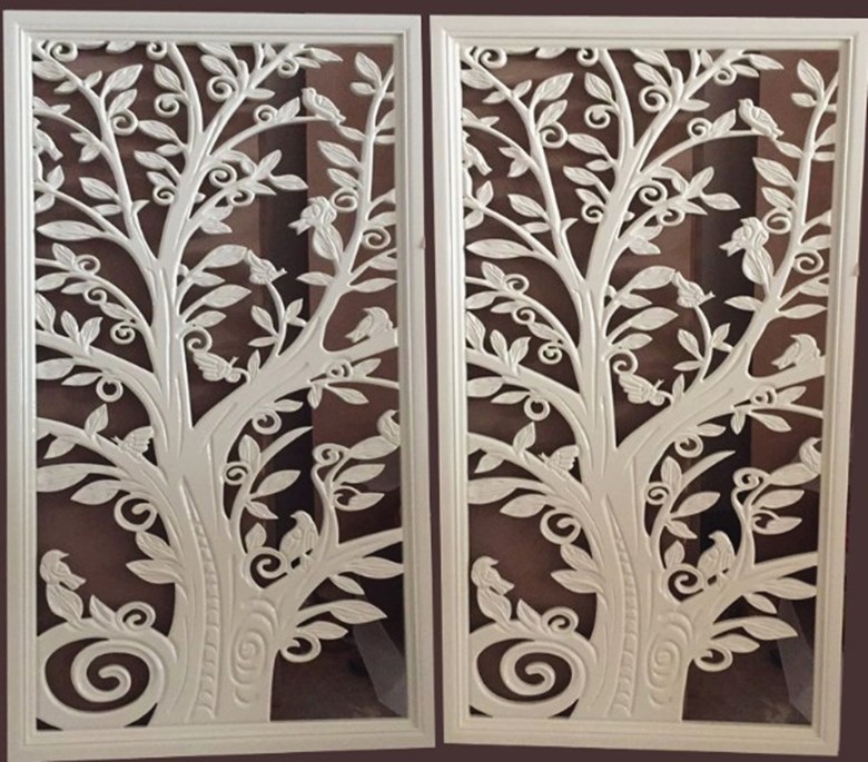 雪弗板镂空广告招牌定制雕刻雕花板 定做pvc镂空字牌背景墙宣传栏