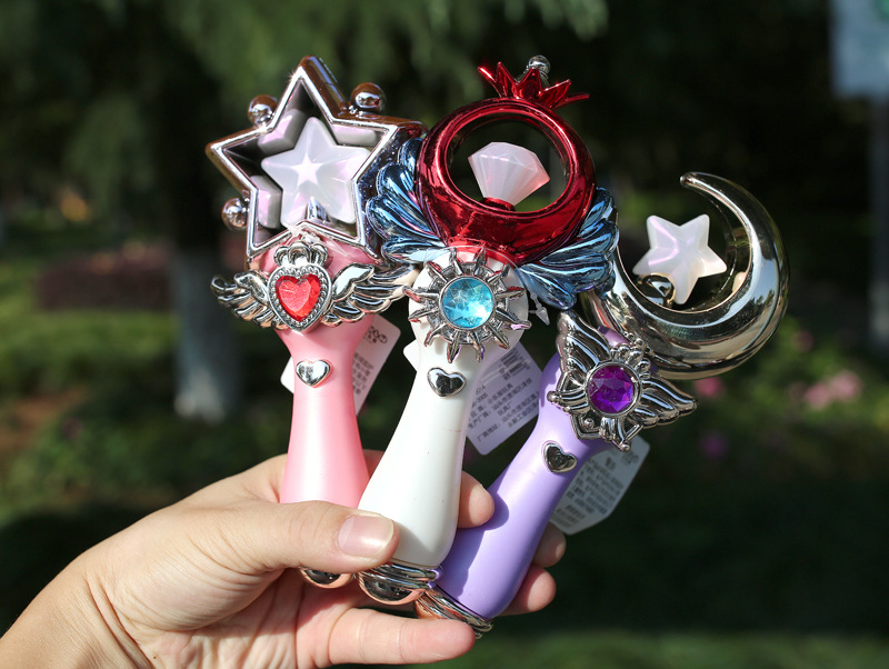 抖音同款儿童发光魔法棒月亮 星星公主闪光仙女棒发光魔仙棒玩具