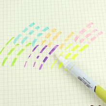 6色可擦双头荧光笔 学生文具彩色笔划重点划线标记涂鸦绘画荧光笔