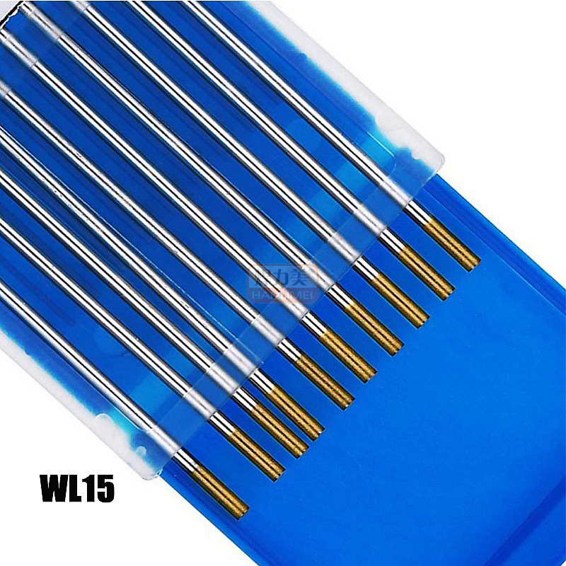 氩弧焊钨极钨针1.0x175mm wl15 氩弧焊机用钨针金头 镧钨电极钨棒