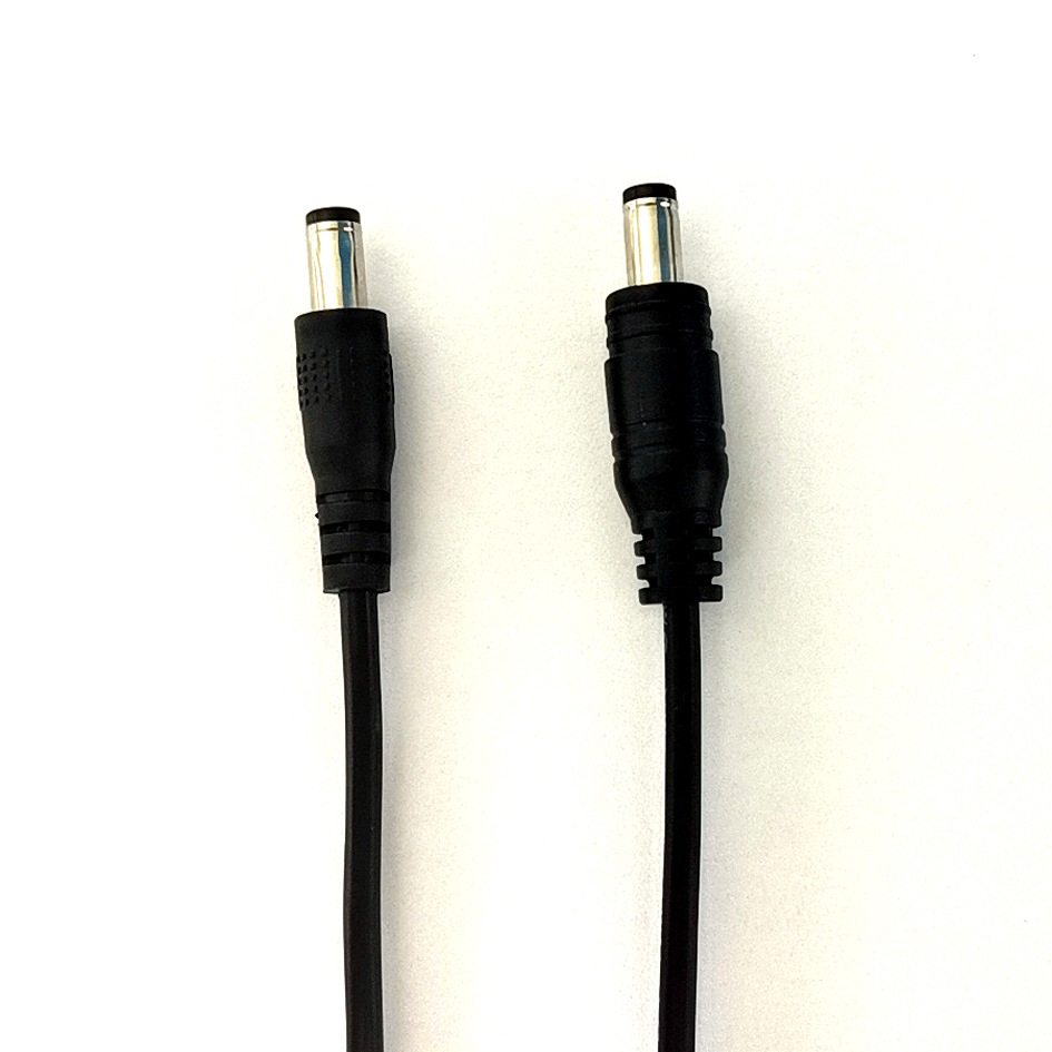 厂家定制生产5521白色电源线5.5*2.1弯头线5.5*2.1公母dc线