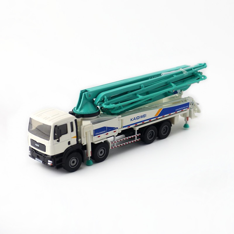 凯迪威1:55合金工程车模型汽车卡车水泥混凝土泵车儿童玩具挖掘机