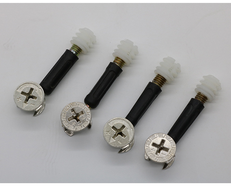 锌合金三合一连接件衣柜拼板式快装隐形连接件家具抽屉偏心轮锁扣