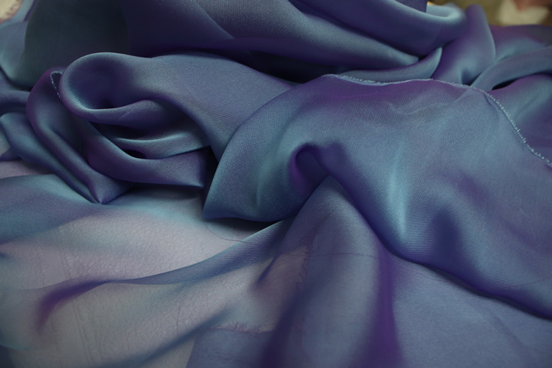 双色天丝雪纺796阳离子双色雪纺涤纶布料 时装汉服连衣裙面料