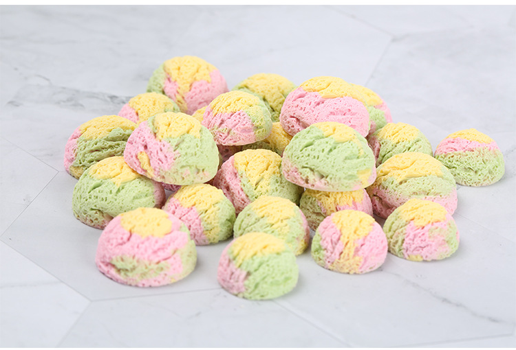 彩虹冰淇淋球 手工制作奶油胶手机壳diy发卡发饰饰品配件材料滴胶