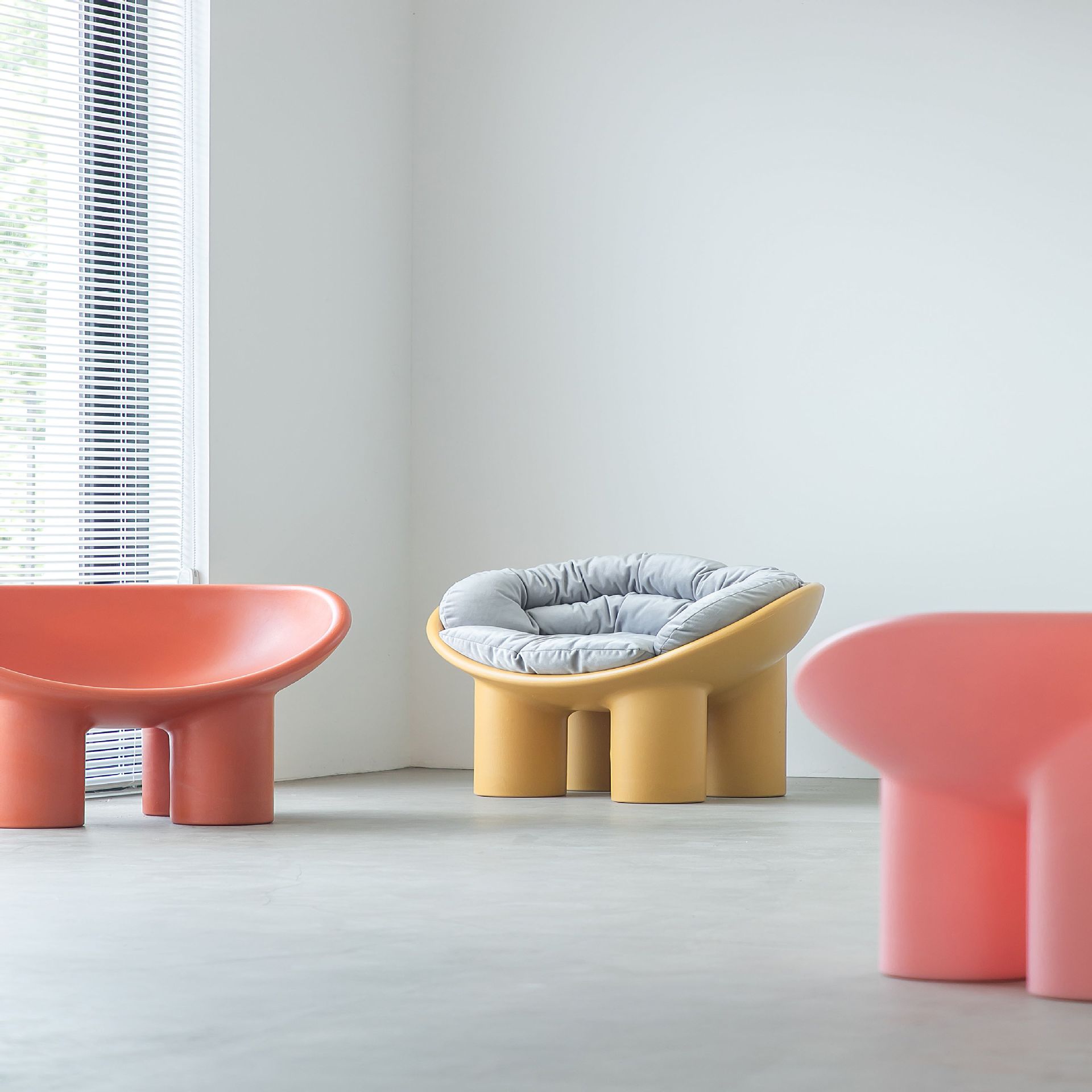 北欧彩色卡通儿童小象椅 时尚创意ins椅子