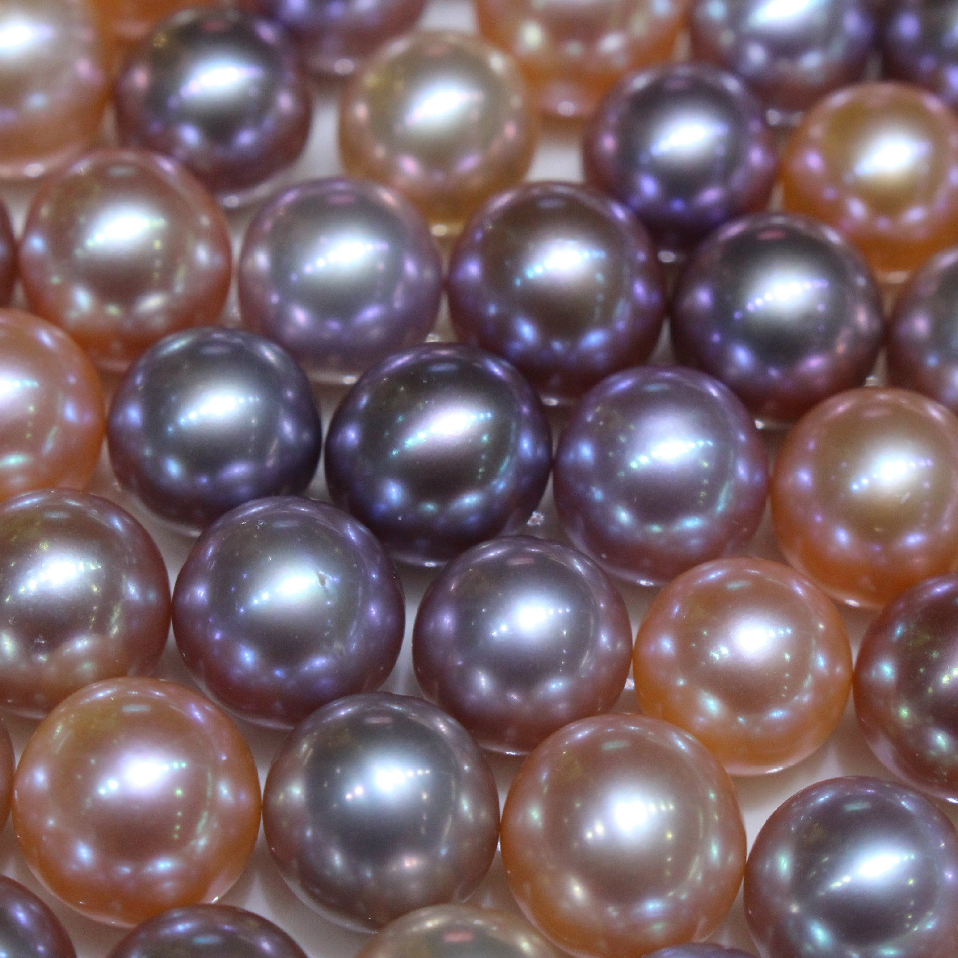 厂家直销天然淡水珍珠 aaaa级裸珠颗粒珠散珠正圆强光 饰品配件女