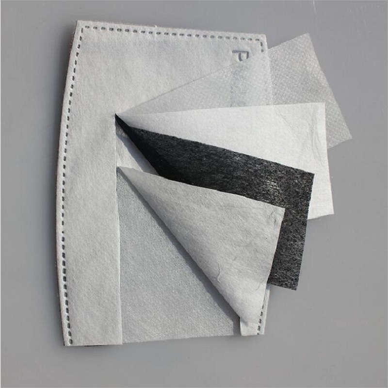 运动户外骑行面罩口罩过滤片一次性无纺布滤芯活性炭隔离防尘滤片