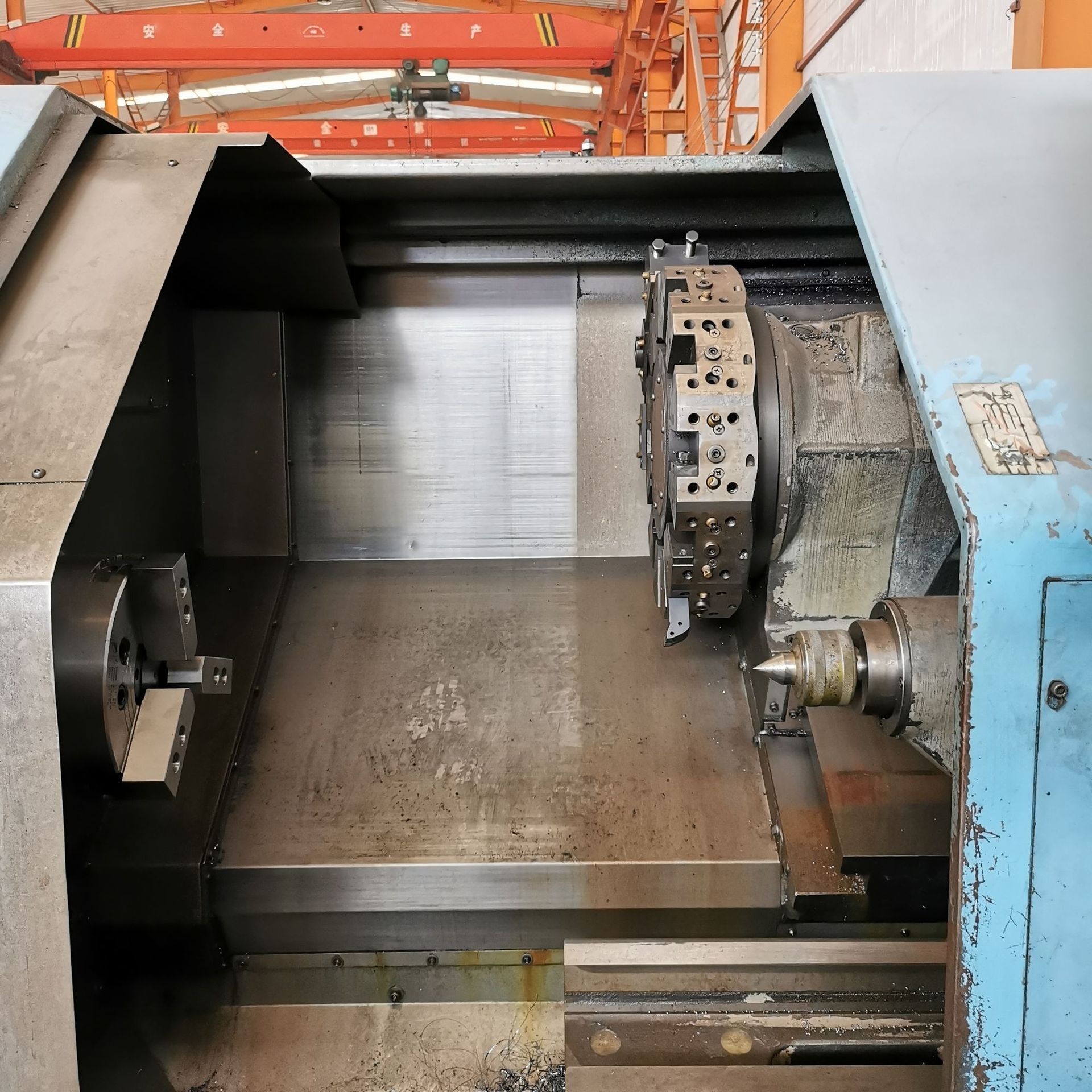 日本进口二手大隈okuma数控车床斜轨液压刀塔10寸车床lb25 6150