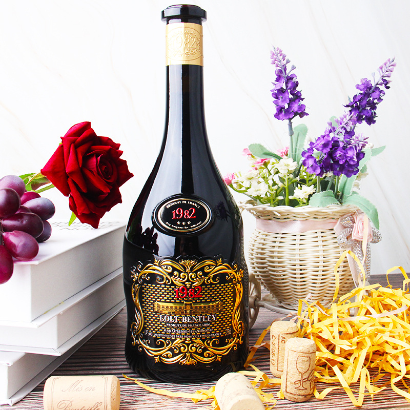 法国原酒进口金属标路尔特·滨利豪爵1982干红葡萄酒14度750ml