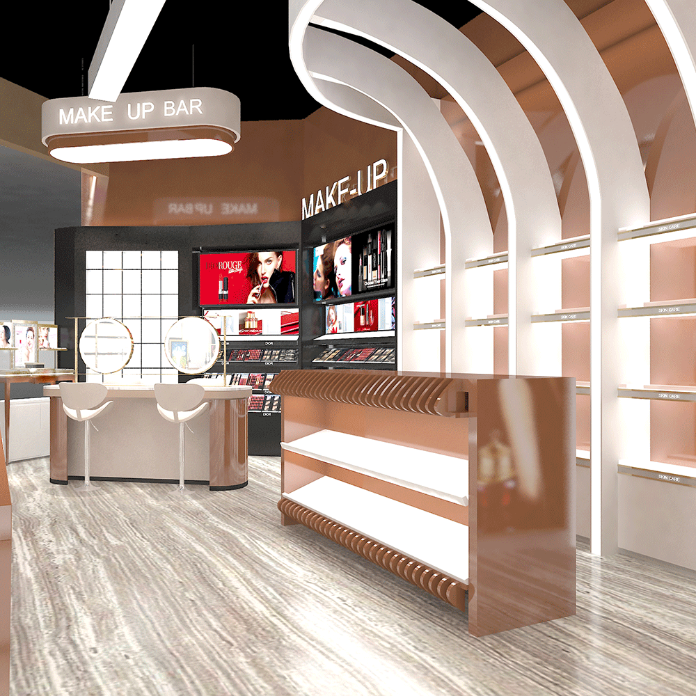 美容院产品置物多层多功能样品陈列化妆品展示柜