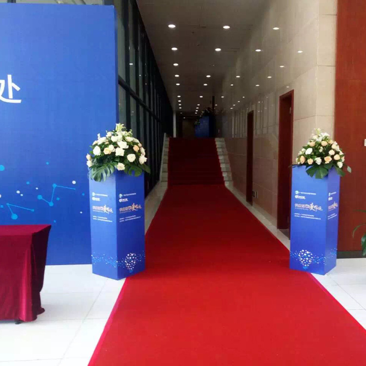 桁架背景黑底布 会议背景定制加工 签到处背景布 出口高清喷绘布