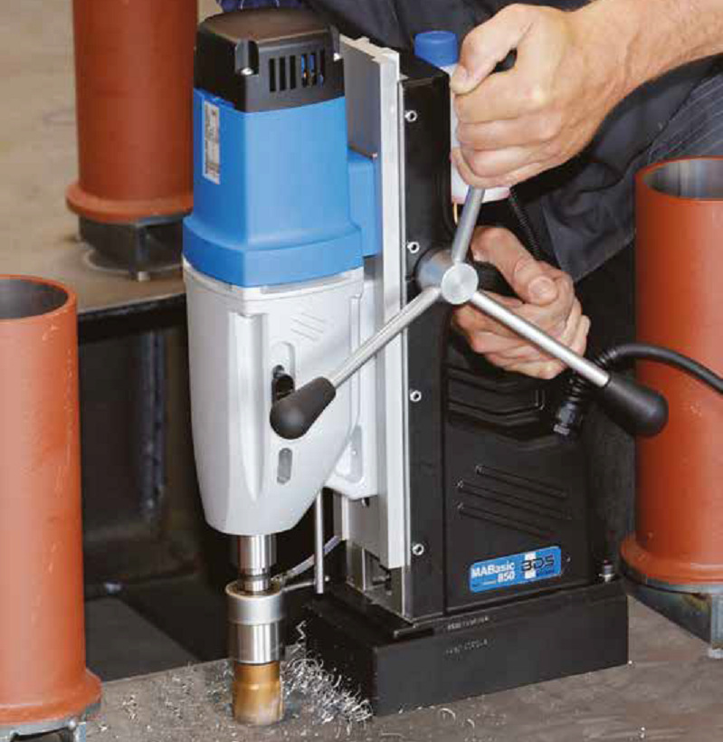 bds磁座钻磁力钻取芯钻孔100mm磁铁钻电钻磁性台钻mabasic850