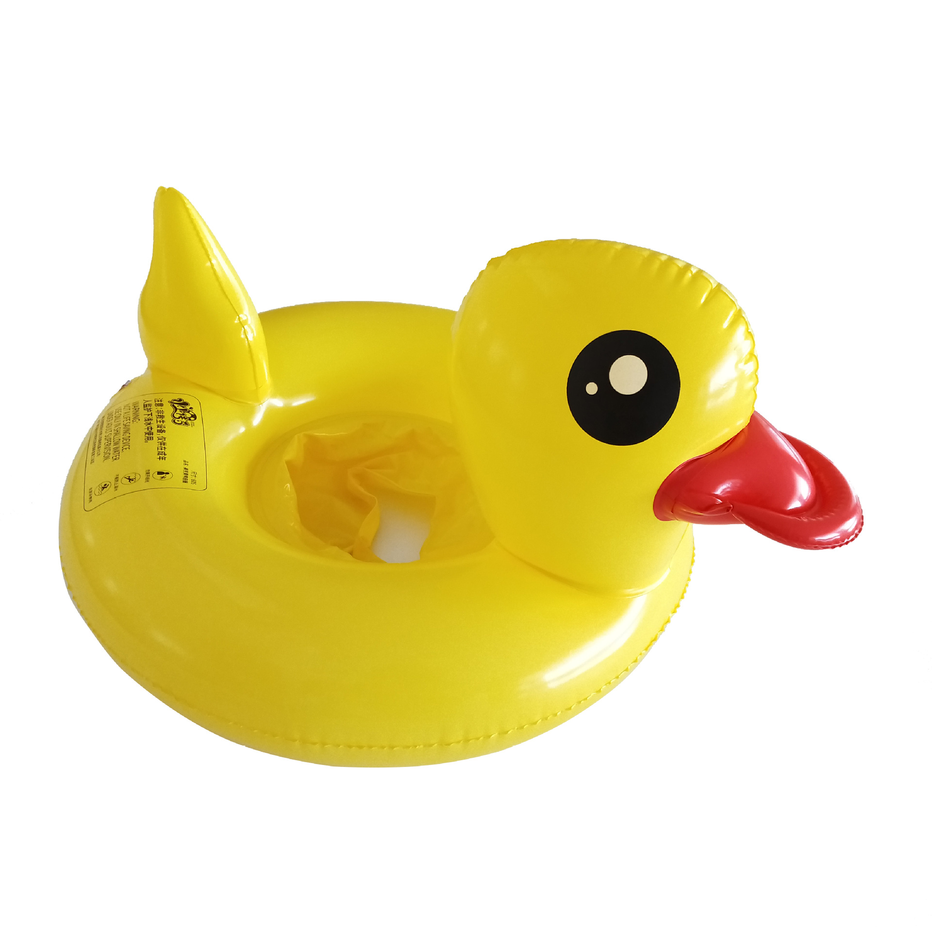 pvc充气儿童坐圈卡通动物游泳圈小黄鸭座圈一件代发