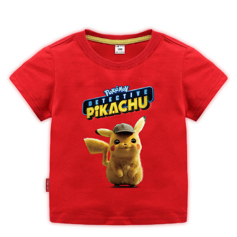 2020皮卡丘新款童装儿童夏装短袖t恤男童打底衫宝宝半袖t恤童上衣