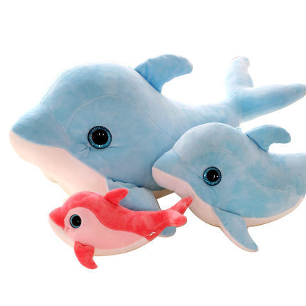 批发可爱卡通3d眼睛海豚公仔 金俊秀海豚娃娃 毛绒玩具情人节礼品