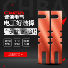 广东型铜保险片电工保险片50A-1000A隔离开关熔断片300A400A800A