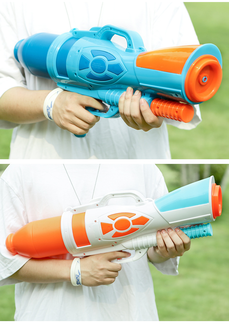 跨境热卖高压水枪气压抽拉式超大号滋水枪泼水节沙滩夏季戏水玩具