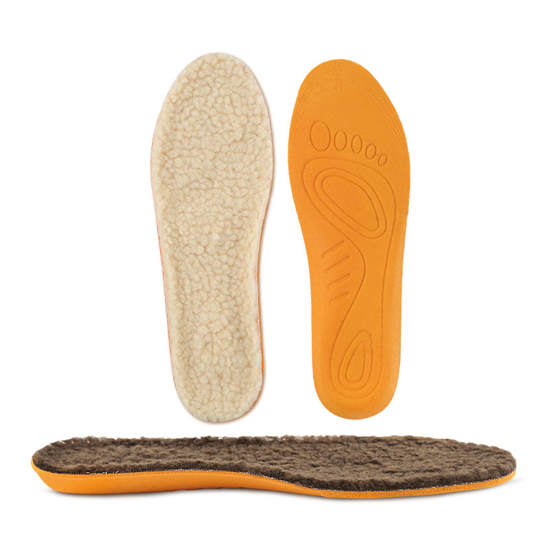 Lamb Wool Warm Insole Gaoli Cotton Massage Shock-Absorbing Lamb Wool Autumn and Winter Sports Leisure Insole