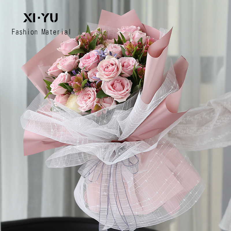 玫瑰花包装纱网