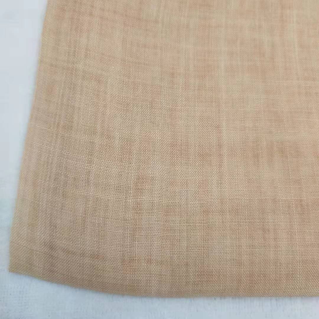 新艺60支天丝麻高支麻面料春夏炒色天丝苎麻衬衫休闲服麻棉布料