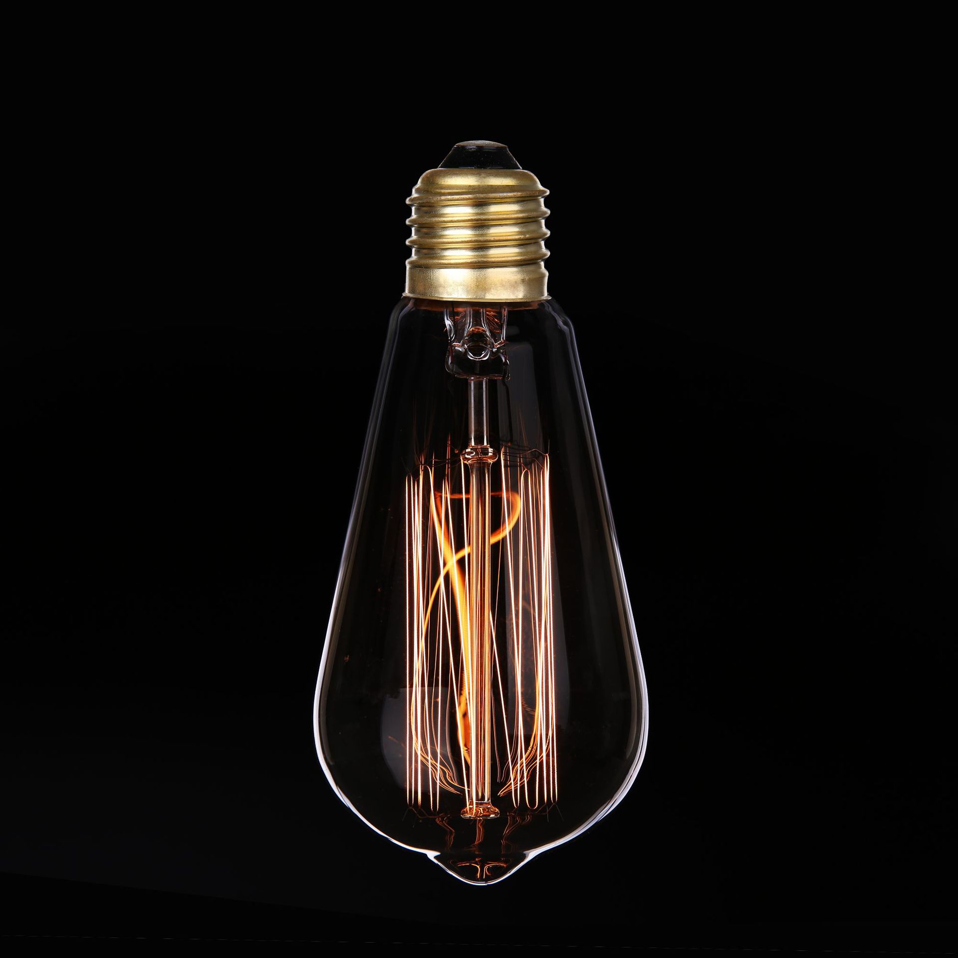 爱迪生复古灯泡st6440w60w新光源照明厂家直销可定制灯丝花型