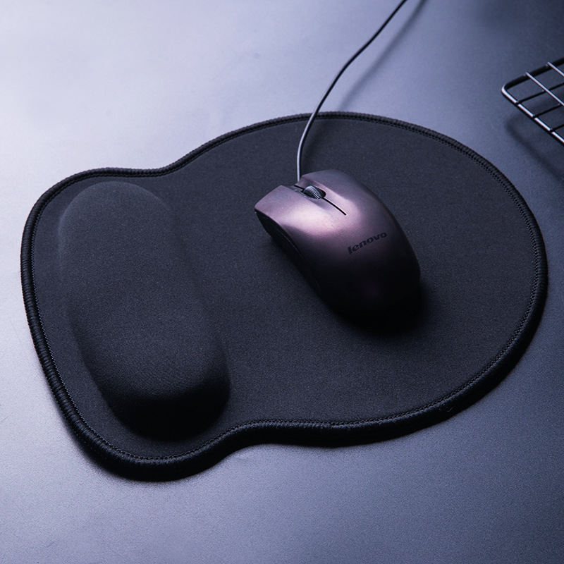 得力2225腕托鼠标垫带腕托记忆棉设计精细锁边游戏鼠标垫桌垫批发