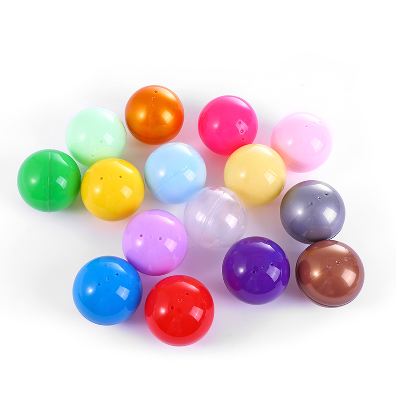 时尚创意pp材料65mm扭蛋 扭蛋机用大扭蛋圆形球彩蛋玩具球壳