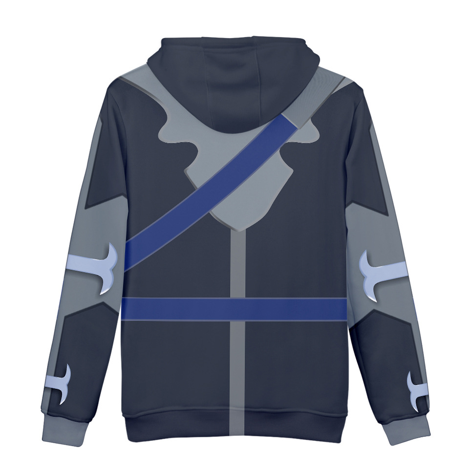 2020跨境日本动漫刀剑神域角色服s数码印花3d带帽卫衣一件代发