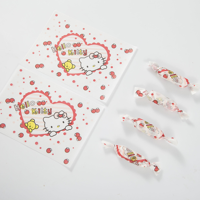 牛扎糖纸彩色透明糖果纸牛轧糖食品包装纸手工幼儿园棒糖果纸糖纸