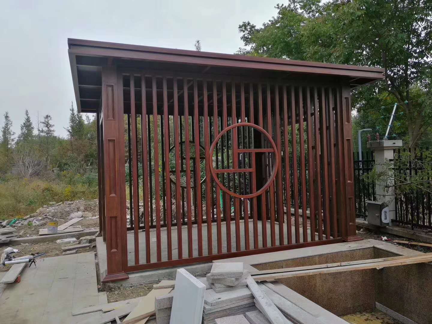 户外铝合金简易葡萄架庭院铝艺花架公园廊架长廊