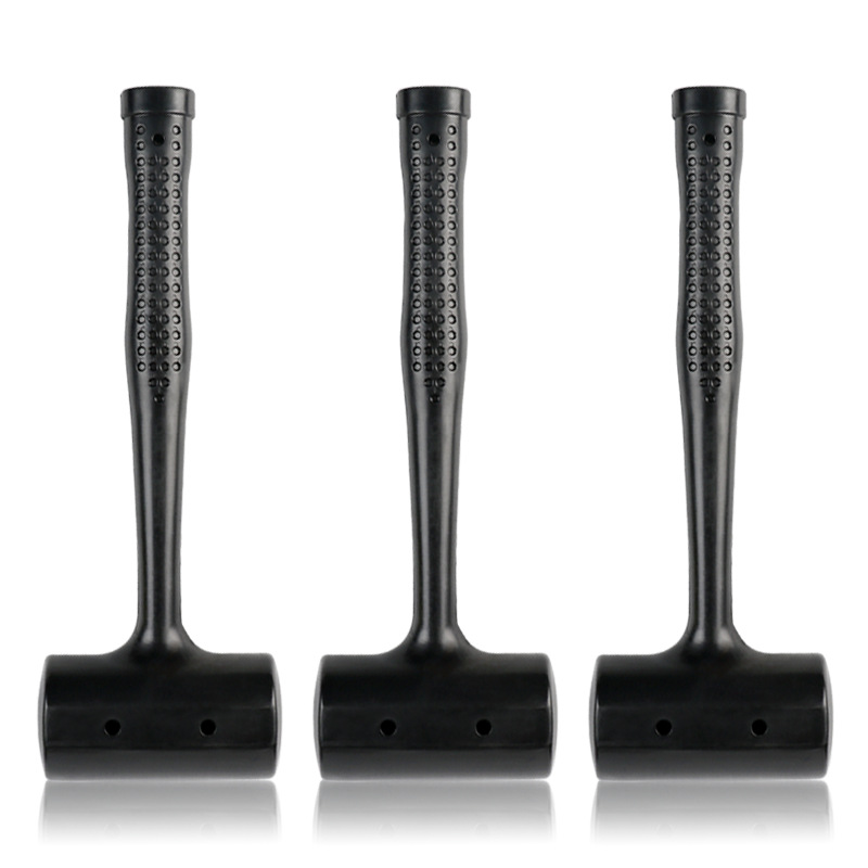 皮锤橡胶无弹力锤一体防震塑料贴地砖工具安装橡皮榔头