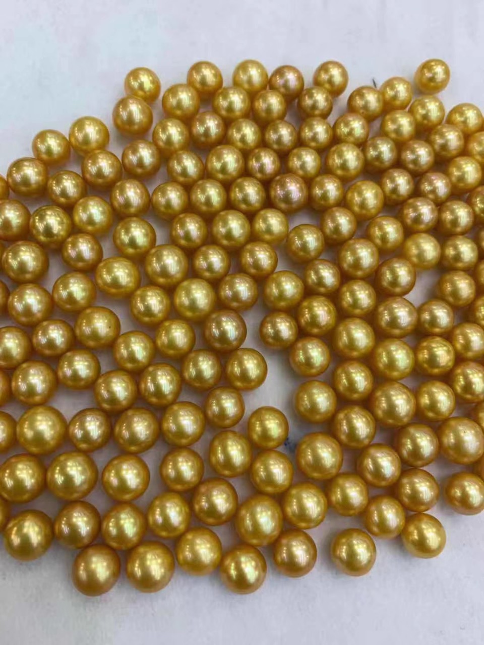8-9mm淡水圆珍珠染色优化金珠