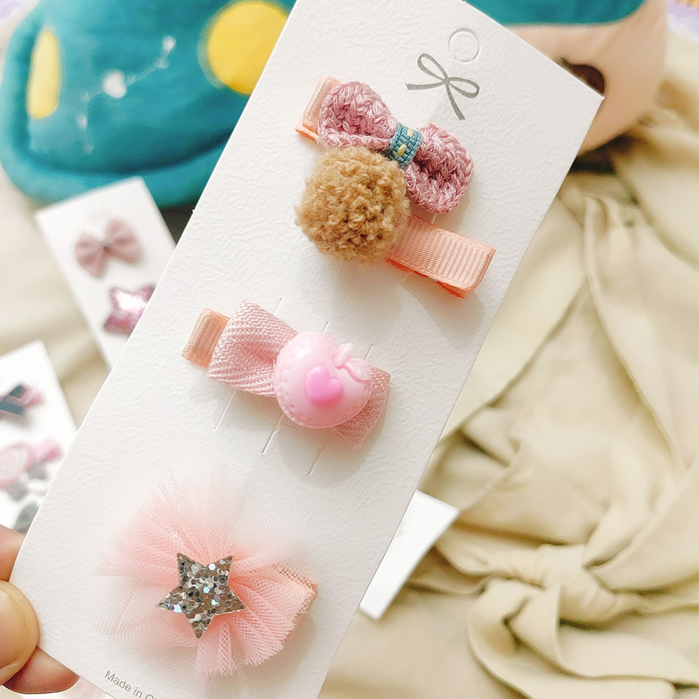 新品韩版可爱小童女发夹宝宝婴幼儿头饰公主蝴蝶结侧边夹子发饰