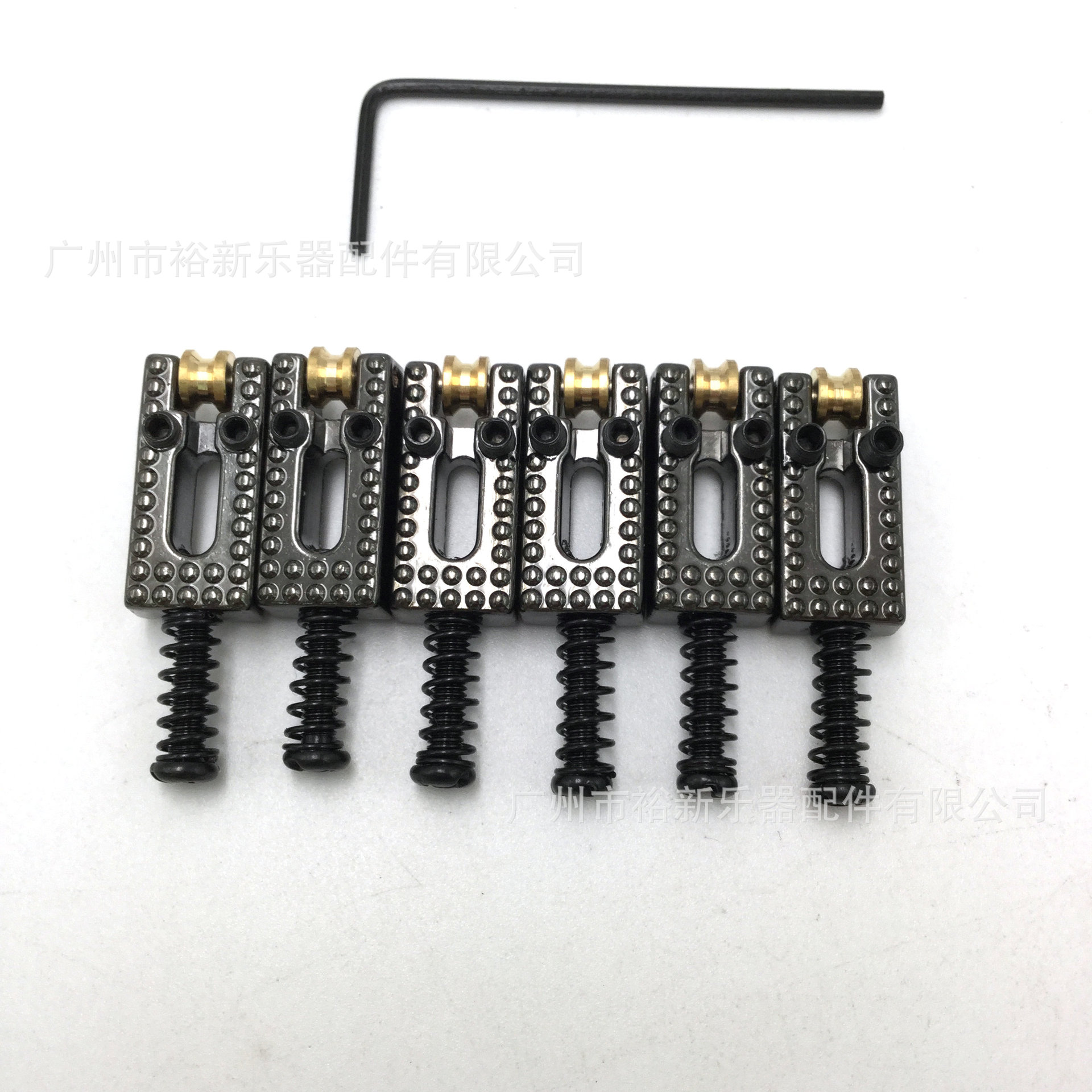 高档电吉他琴桥弦码带点滚珠琴码单摇颤音琴桥拉弦板弦码鞍下弦扣