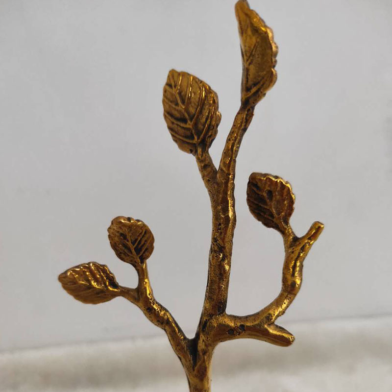 欧美式高档铜枝双调料盒摆件别墅酒店会所装饰工艺品摆件