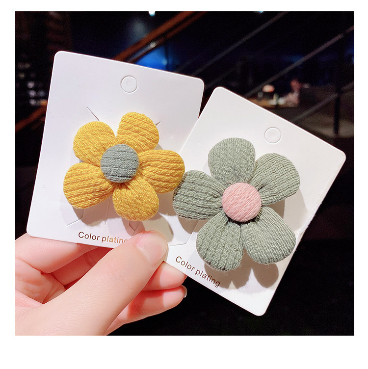 韩国儿童可爱蕾丝花朵小花发夹女童宝宝公主发饰侧边发卡夹子头饰