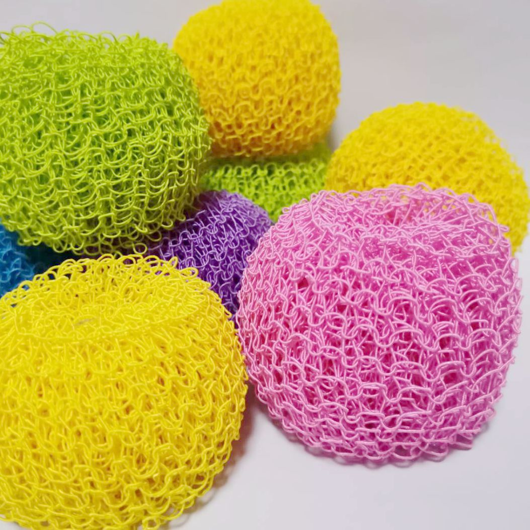 彩色纳米清洁球纤维清洁球20g重大号钢丝球纤维彩色球竹纤维清洁