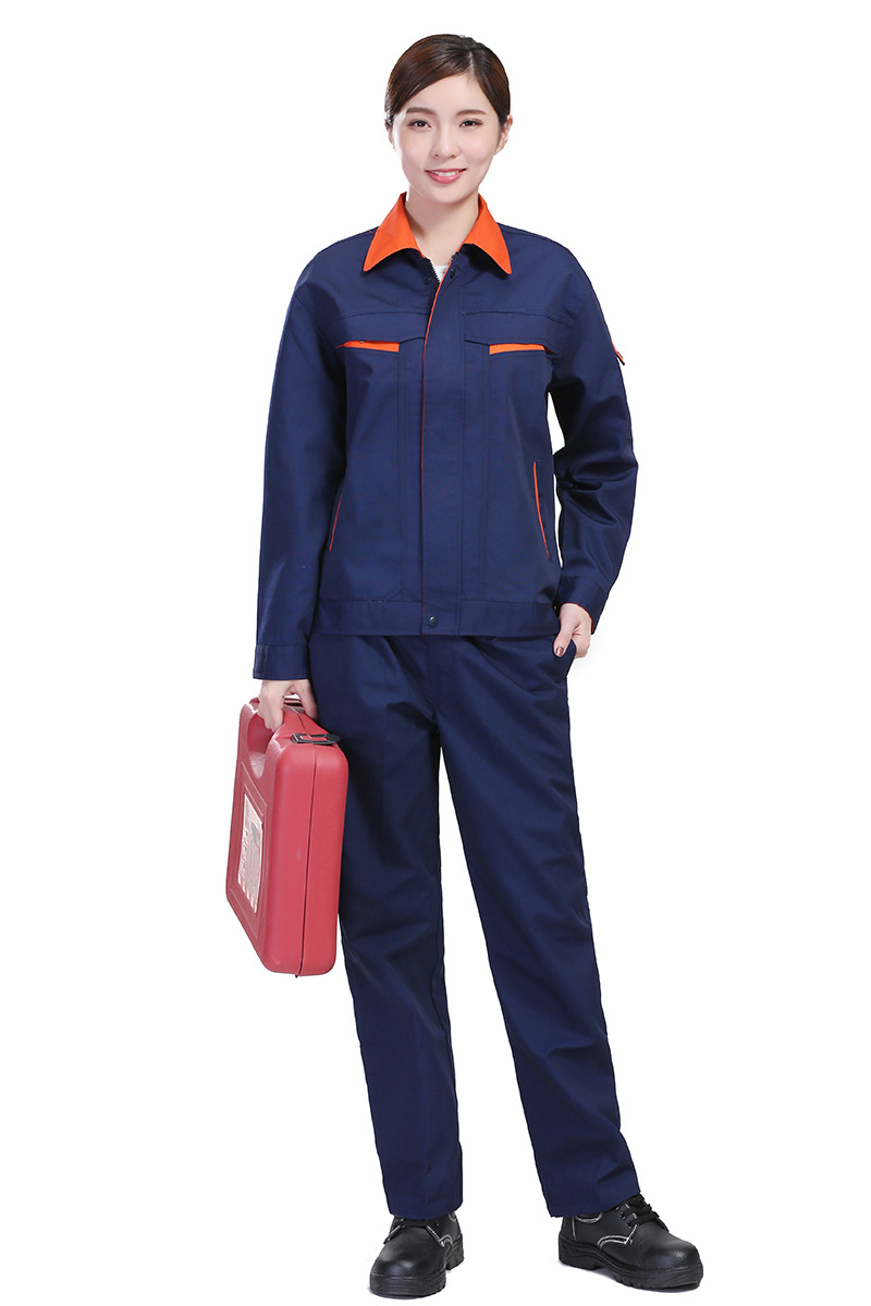 春秋季焊工工作服套装定制工厂长袖加厚车间帆布劳保服男女款绣字
