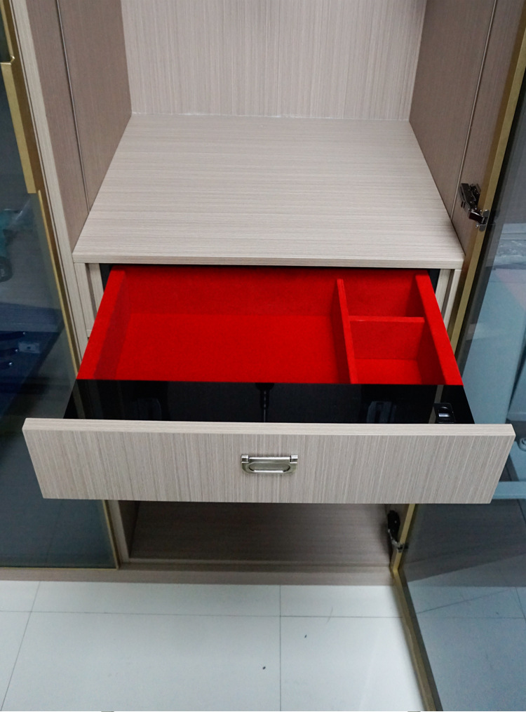 衣柜保险箱家用衣帽间小型隐藏防盗智能抽屉式密码指纹触屏保险柜