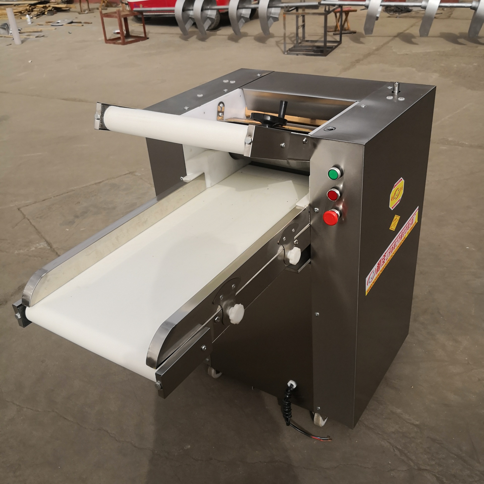 商用350压面机 全自动馒头揉面机 小型不锈钢折叠压面揉面机