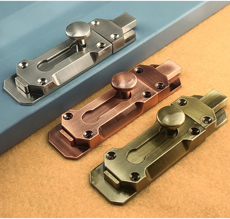 加厚插销锁扣防盗门门扣门拴卫生间木门明装插销房间门闩门插门销