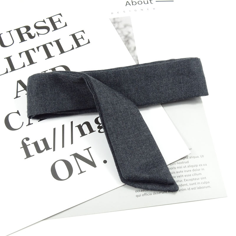 西装面料腰带布条 简约时尚收腰蝴蝶结腰带绑条